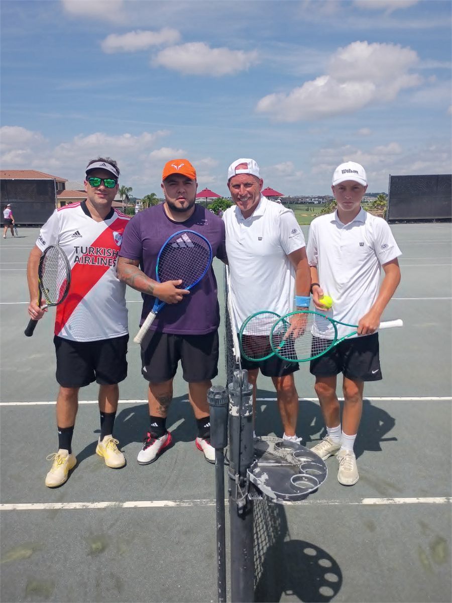 Men's group after training